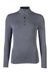 Koszulka funkcjonalna z długim rękawem dla dziewczynki HKM Supersoft II. Szare t-shirty i topy dla dziewczynek HKM, bez wzorów, z materiału, bez ramiączek. Za 218.00 zł.