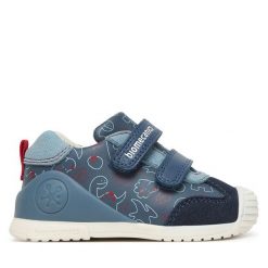 Sneakersy Biomecanics. Niebieskie trampki i tenisówki chłopięce Biomecanics, bez wzorów, bez zapięcia. Za 289.99 zł.