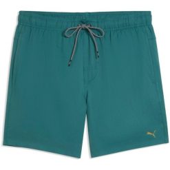 Spodnie męskie Puma Swim Men Medium Length Swim Shorts. Niebieskie spodnie sportowe męskie Puma, m, bez wzorów, z materiału, na fitness i siłownię. Za 290.00 zł.