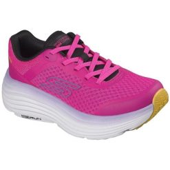 Buty sportowe damskie Skechers Max Cushioning Endea. Czerwone obuwie sportowe damskie Skechers, bez wzorów, na fitness i siłownię. Za 490.00 zł.