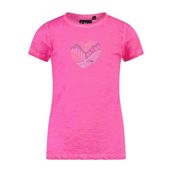 T-shirt dziewczęcy z jerseyu CMP. Czerwone t-shirty i topy dla dziewczynek CMP, bez wzorów, z bawełny, bez ramiączek. Za 124.50 zł.