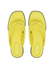 Tommy Hilfiger Japonki FW0FW09216 Żółty. Żółte klapki damskie Tommy Hilfiger, bez wzorów, ze skóry, bez obcasa. Za 359.99 zł.