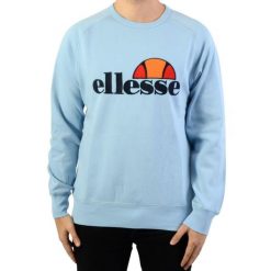 Sweter Ellesse Heritage EH H Crew Neck UNI - Mężczyźni. Niebieskie bluzki z długim rękawem męskie Ellesse, m, bez wzorów, z bawełny, bez kołnierzyka. Za 175.65 zł.