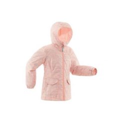 Kurtka SH100 WARM dla dzieci. Czerwone kurtki i płaszcze dla dziewczynek QUECHUA. Za 79.99 zł.
