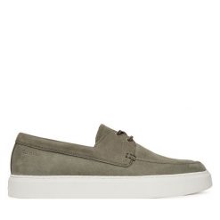 Półbuty Calvin Klein. Szare półbuty na co dzień męskie Calvin Klein, bez zapięcia. Za 449.99 zł.