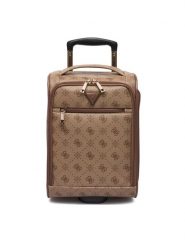 Guess Walizka kabinowa TWGP98 90971 Beżowy. Brązowe torebki do ręki damskie Guess, z aplikacjami, ze skóry. Za 489.99 zł.