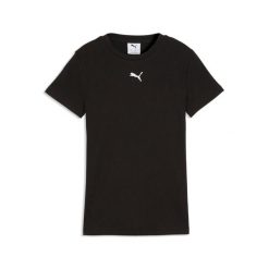 T-shirt dziewczęcy Puma ESS Elevated Rib. Czarne t-shirty i topy dla dziewczynek Puma, bez wzorów, bez ramiączek. Za 157.50 zł.