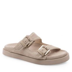 Klapki Eva Minge. Klapki damskie Eva Minge, bez wzorów, bez obcasa. Za 249.99 zł.