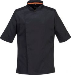 Portwest C738 - Bluza szefa kuchni MeshAir Pro S/S - szary S. Szare bluzy damskie Portwest, s, bez wzorów, bez kaptura. Za 92.25 zł.