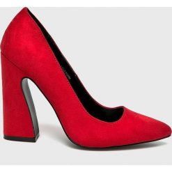 Public Desire - Czółenka. Czerwone czółenka damskie Public Desire, z materiału. W wyprzedaży za 149.90 zł.