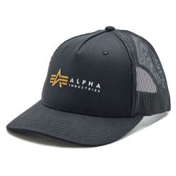 Czapka z daszkiem Alpha Industries. Czarne czapki i kapelusze damskie Alpha Industries, bez wzorów. Za 79.99 zł.