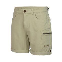 LARDY SH M Męskie lekkie spodenki trekkingowe i turystyczne. Brązowe szorty męskie IZAS, l, bez wzorów, eleganckie. Za 269.52 zł.