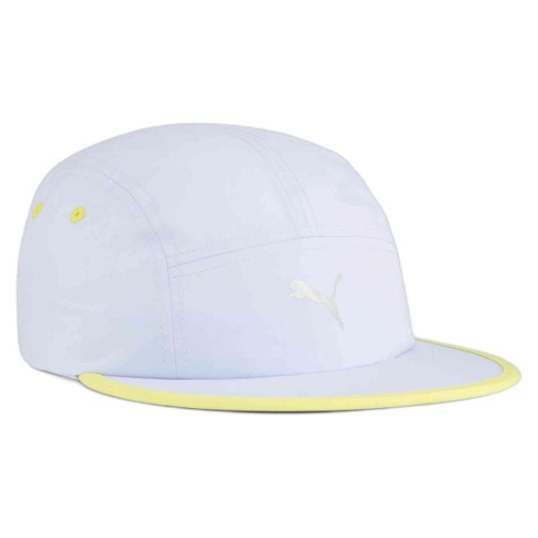 Czapka z daszkiem PUMA ESS Running 5 Panel. Białe czapki i kapelusze damskie Puma, bez wzorów, sportowe. Za 49.99 zł.