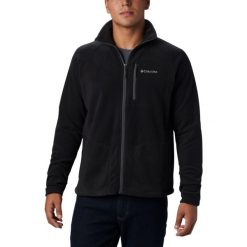 Bluza polarowa turystyczna męska Columbia Fast Trek II FZ. Czarne bluzy męskie Columbia, l, bez wzorów, z polaru, bez kaptura. Za 189.99 zł.