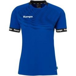 Damski jersey Kempa Wave 26. Niebieskie koszulki sportowe damskie Kempa, bez wzorów, z jersey, eleganckie, bez kołnierzyka. Za 166.50 zł.