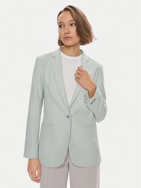 Calvin Klein Marynarka Essential K20K206477 Zielony Regular Fit. Zielone żakiety damskie Calvin Klein, bez wzorów, z wiskozy. Za 1,209.00 zł.