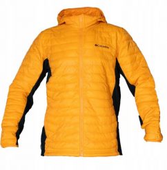 Columbia Powder Pass Hybrid Hooded Jacket 2126101816 Pomarańczowe XL. Brązowe kurtki męskie Columbia, m, bez wzorów, bez kaptura. Za 393.22 zł.