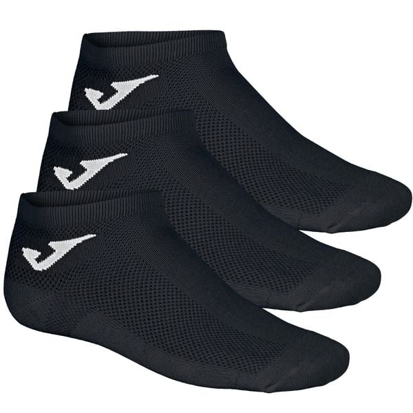 Skarpetki sportowe dla dorosłych Invisible 3PPK Socks. Czarne skarpety damskie Joma, bez wzorów, z bawełny. Za 29.99 zł.