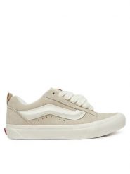 Vans Tenisówki Knu Skool VN000D750CK1 Beżowy. Brązowe trampki i tenisówki damskie Vans, bez wzorów, ze skóry, bez zapięcia. Za 229.99 zł.