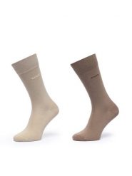 BOSS Skarpety długie 50516616 Brązowy. Brązowe skarpety męskie Boss, bez wzorów, z bawełny. Za 69.99 zł.