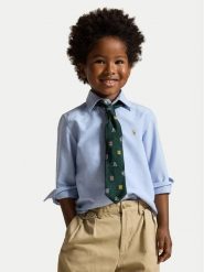 Polo Ralph Lauren Koszula 322677133002 Błękitny Regular Fit. Niebieskie koszule dla chłopców Polo Ralph Lauren, bez wzorów, z bawełny, bez kołnierzyka, bez ramiączek. Za 379.99 zł.