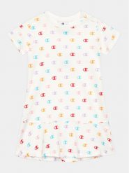 Champion Sukienka codzienna 404687 Biały Regular Fit. Białe sukienki dla dziewczynek Champion, bez wzorów, z bawełny, bez ramiączek. Za 89.99 zł.
