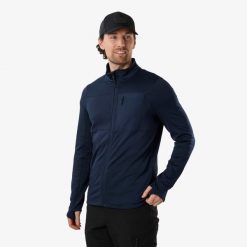 Bluza polarowa turystyka męska Swedemount Trondheim Midlayer Full Zip. Niebieskie bluzy męskie SWEDEMOUNT, na zimę, m, bez wzorów, z polaru, bez kaptura. W wyprzedaży za 179.99 zł.