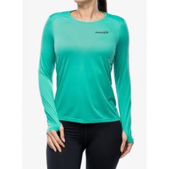 Bluza szybkoschnąca damska Inov-8 Performance Long Sleeve. Zielone bluzy damskie Inov-8, bez wzorów, bez kaptura. Za 198.99 zł.