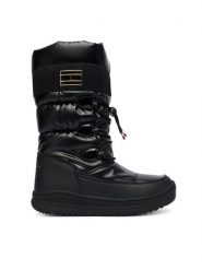 Tommy Hilfiger Śniegowce T3A6-34053-1474999 Czarny. Czarne buty zimowe dziewczęce Tommy Hilfiger, ze skóry, bez zapięcia. Za 519.99 zł.