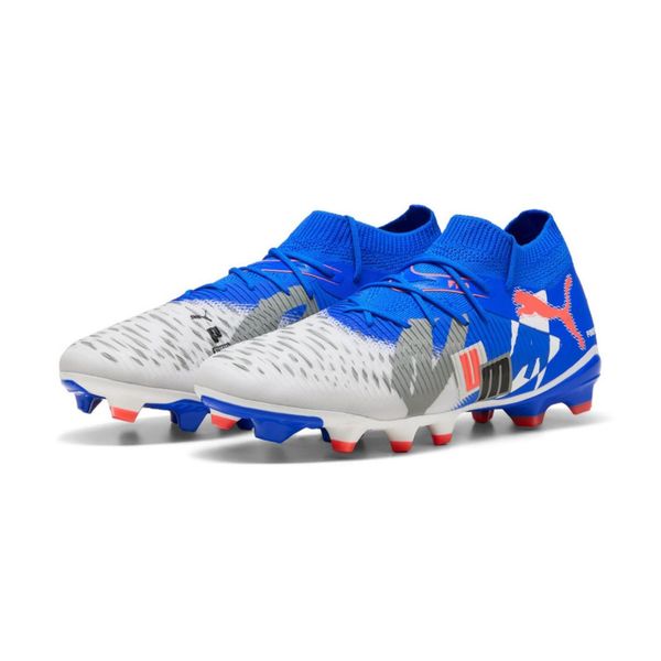 Buty Piłkarskie Puma Future 8 Match Forever Fg/Ag Dorosłych. Białe buty sportowe męskie Puma, bez zapięcia, do piłki nożnej. Za 219.99 zł.