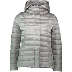 Kurtka przejściowa w kolorze srebrnoszarym. Szare kurtki damskie Winter Selection, bez wzorów, bez kaptura. W wyprzedaży za 175.95 zł.