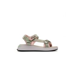 Sandały Hoff Model 12508004barrow Kolor Zielony. Zielone sandały damskie HOFF, bez wzorów, z tkaniny, bez obcasa, bez zapięcia. W wyprzedaży za 381.85 zł.