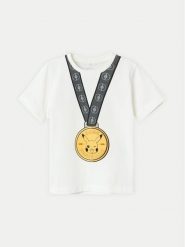 NAME IT T-Shirt POKEMON 13231977 Biały Regular Fit. Białe t-shirty dla chłopców Name it, bez wzorów, z bawełny, bez ramiączek. Za 69.99 zł.