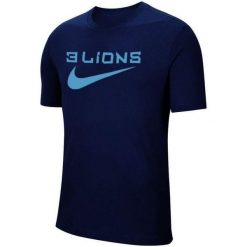 Męska Koszulka DH7625. Niebieskie koszulki sportowe męskie Nike, m, bez wzorów, bez kołnierzyka, bez ramiączek, trekkingowe. Za 178.99 zł.