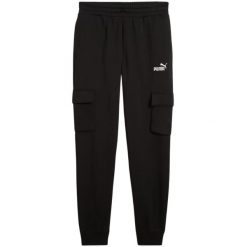 Spodnie męskie Puma ESS No.1 Logo Cargo Pants FL 01. Czarne buty sportowe męskie Puma, bez zapięcia, na fitness i siłownię. Za 168.99 zł.