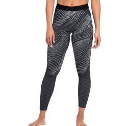 Spodnie termoaktywne damskie Odlo Blackcomb Eco, leggins. Czarne spodnie sportowe damskie Odlo, l, bez wzorów, z materiału, narciarskie. Za 296.05 zł.