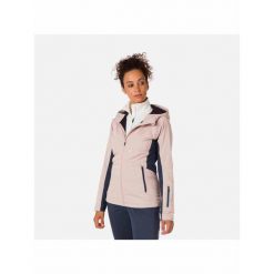 Kurtka do narciarstwa biegowego damska ROSSIGNOL W Softshell Hoodie Jkt różowa. Czerwone bluzy sportowe damskie Rossignol, na zimę, l, bez wzorów, z softshellu, z kapturem. Za 735.00 zł.