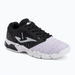 Buty do siatkówki damskie Joma V.Impulse. Czarne obuwie sportowe damskie Joma, bez wzorów, z materiału, do siatkówki. Za 289.99 zł.