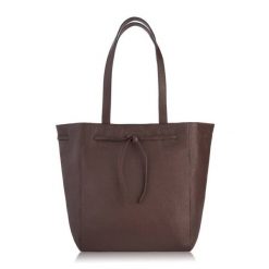 Shopperka skórzana PAOLO PERUZZI IN-64-BR brązowa. Brązowe torby na ramię damskie Paolo Peruzzi, bez wzorów, z materiału, na ramię, bez dodatków. Za 259.99 zł.