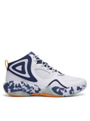 SHAQ Buty do koszykówki RADIATE AQ95016M-WD Biały. Białe buty sportowe męskie Shaq, ze skóry, bez zapięcia, do koszykówki. Za 249.99 zł.