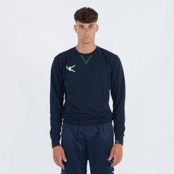 Bluza bawełniana Napix z okrągłym dekoltem. Niebieskie bluzy męskie ELPLAYER, m, bez wzorów, z bawełny, bez kaptura. Za 74.00 zł.