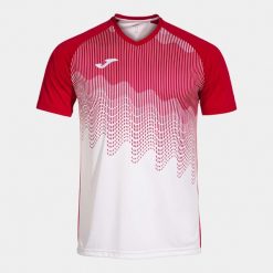 Koszulka z dekoltem w szpic Joma Tiger VI. Białe koszulki sportowe męskie Joma, l, bez wzorów, z meshu, bez kołnierzyka, bez ramiączek, do piłki nożnej. Za 79.69 zł.