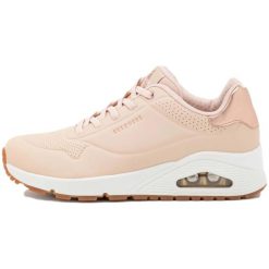 Buty Damskie Skechers Uno - Shimmer. Czerwone obuwie sportowe damskie Skechers, bez wzorów, z materiału, trekkingowe, Skechers Sport. Za 308.00 zł.