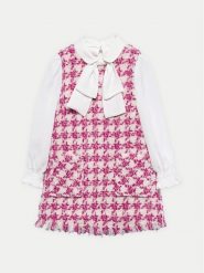 Abel & Lula Sukienka elegancka 5527 Różowy Regular Fit. Czerwone sukienki dla dziewczynek Abel & Lula, bez wzorów, z syntetyku, eleganckie, bez ramiączek. Za 309.99 zł.