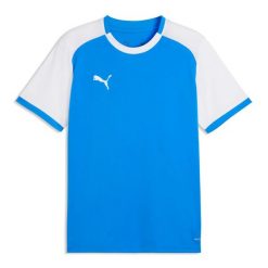 Koszulka Puma Team Liga26. Białe koszulki sportowe męskie Puma, s, bez wzorów, z materiału, bez kołnierzyka, bez ramiączek, na fitness i siłownię. Za 152.00 zł.