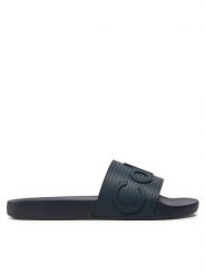 Calvin Klein Klapki Pool Slide HM0HM01519 Granatowy. Niebieskie klapki męskie Calvin Klein, z tworzywa sztucznego. Za 169.99 zł.