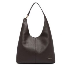 Torebka Calvin Klein. Brązowe torebki do ręki damskie Calvin Klein, bez wzorów, klasyczne, bez dodatków. Za 1,099.00 zł.