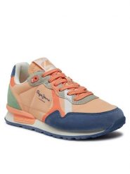 Pepe Jeans Sneakersy Brit Print G PGS40001 Pomarańczowy. Brązowe buty sportowe dziewczęce Pepe Jeans, bez wzorów, z jeansu, bez zapięcia. Za 269.99 zł.