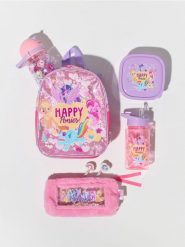 Plecak z bidonem i lunch boxem My Little Pony - wielobarwny. Torby i plecaki dziecięce Sinsay. Za 29.99 zł.