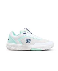 Damskie buty do tenisa Wilson Court Glide. Białe obuwie sportowe damskie Wilson, bez wzorów, z gumy, na fitness i siłownię. Za 338.50 zł.